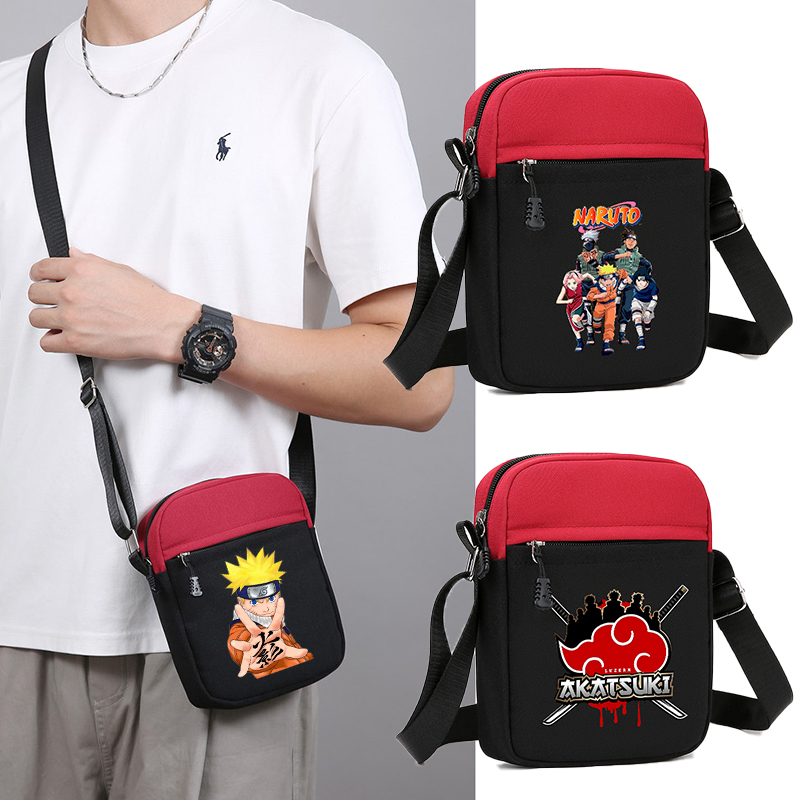 Phone Accessories For Boys - Naruto Boy Canvas Bag Anime Character