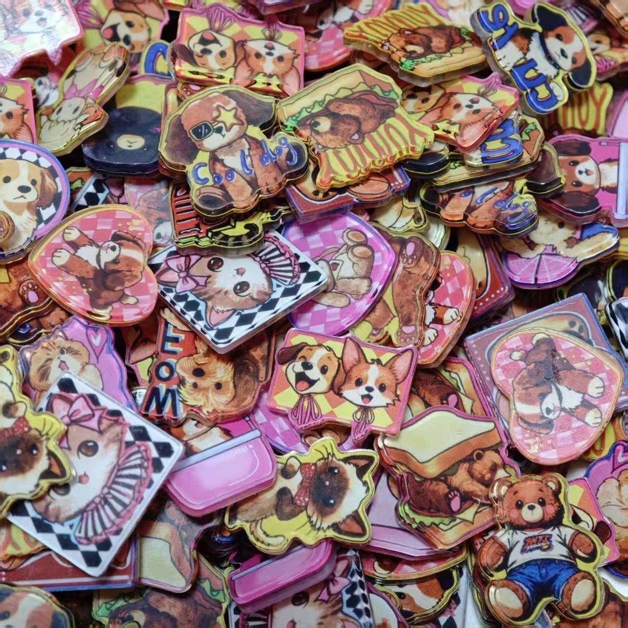 Phone Accessories Images - 50pcs/set Animal Accessories Random Cat Dog