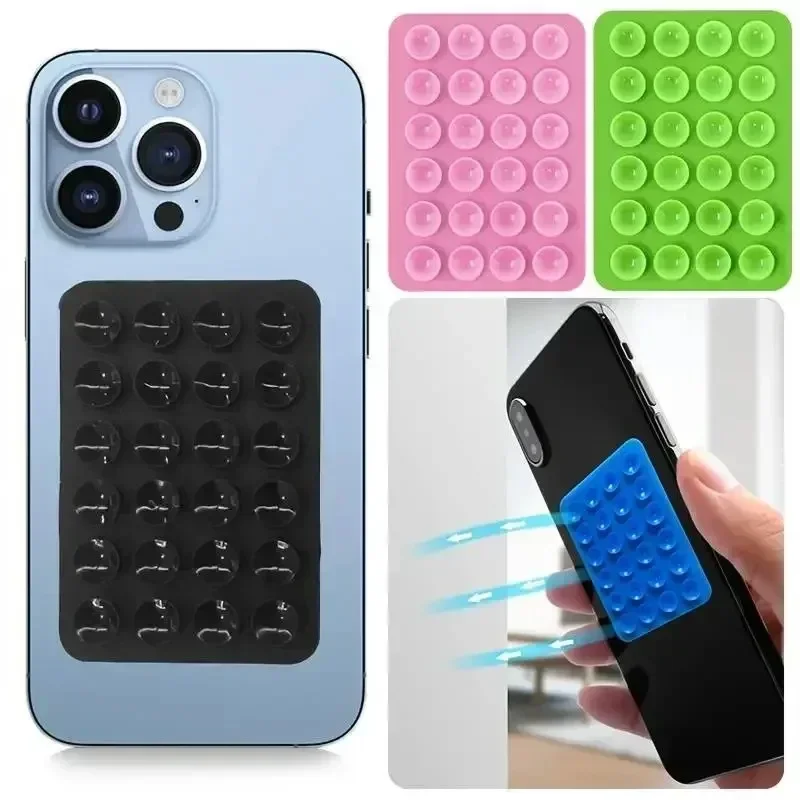 Phone Accessory - Silicon Adhesive Smartphones Stand Sticky Non