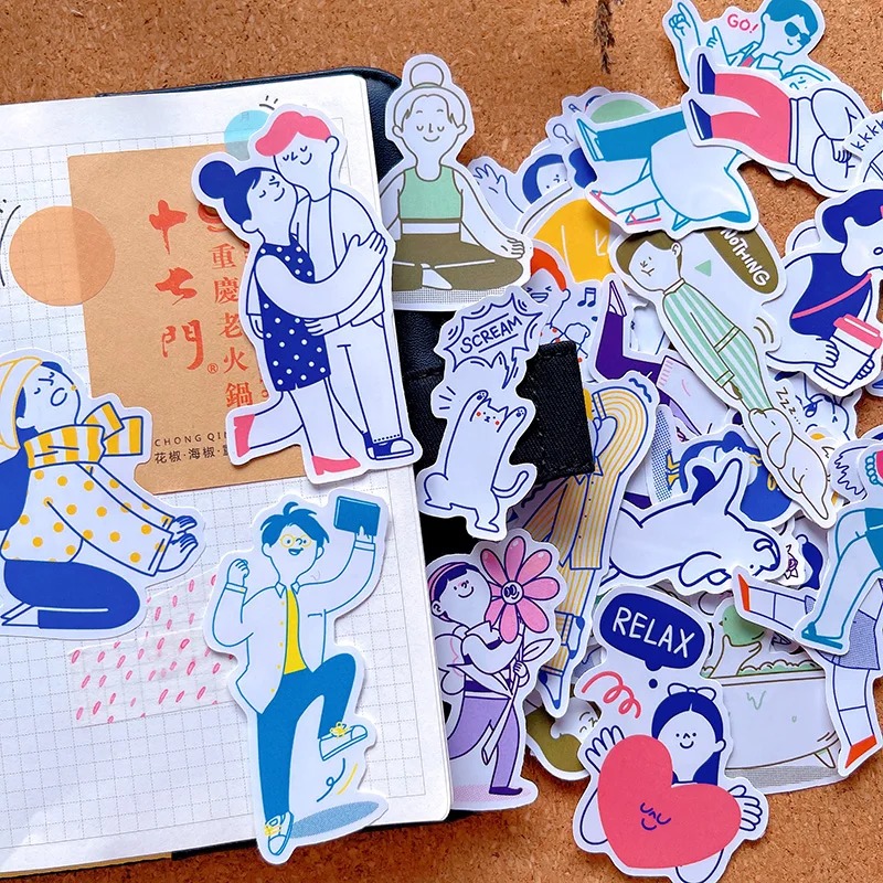 Phone Accessories For Boys - Stickers 42pcs Character Hand Account Stickers