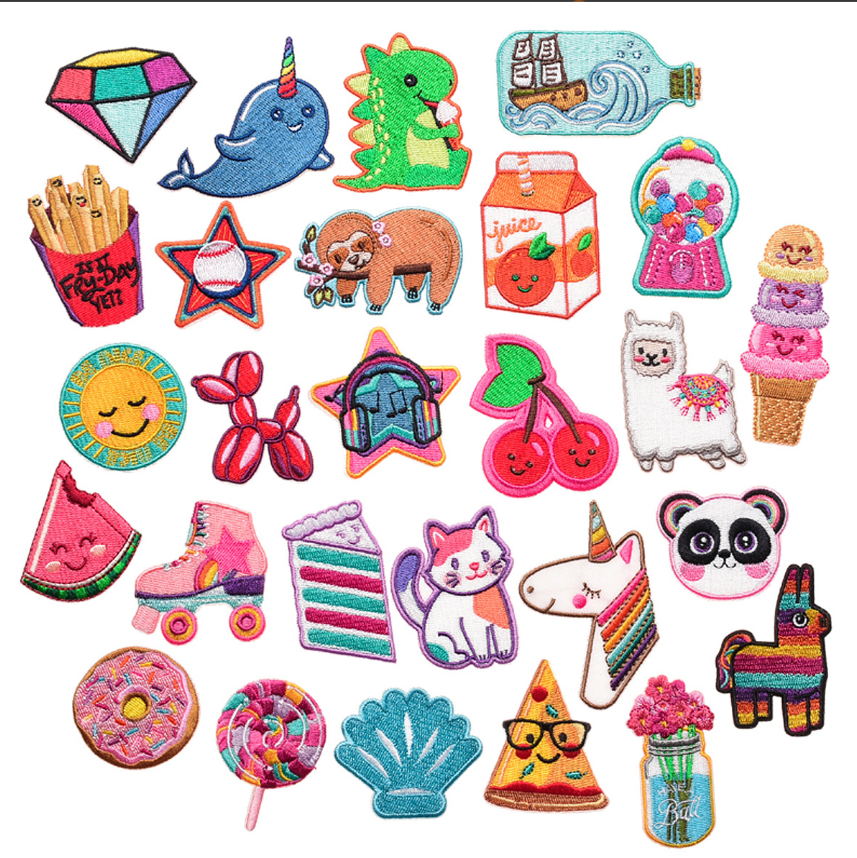 10 Pcs Food Animals Embroidery - Phone Accessories Pictures ulasan dan harga
