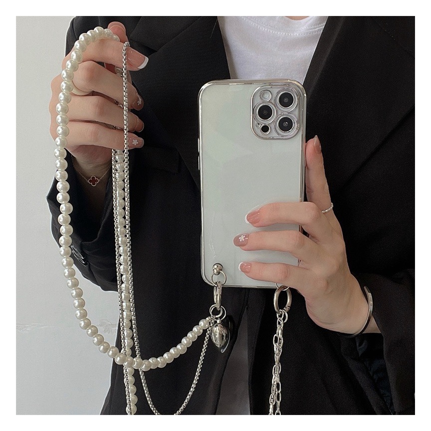 Long Pearl Phone Lanyard Handm - Phone Accessories Pictures ulasan dan harga
