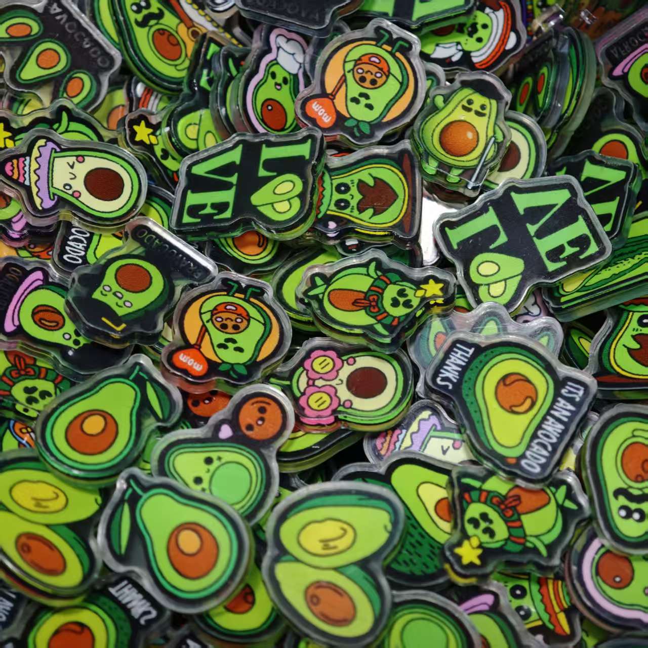50pcs/set Avocado  Acrylic She - Phone Accessories Images ulasan dan harga