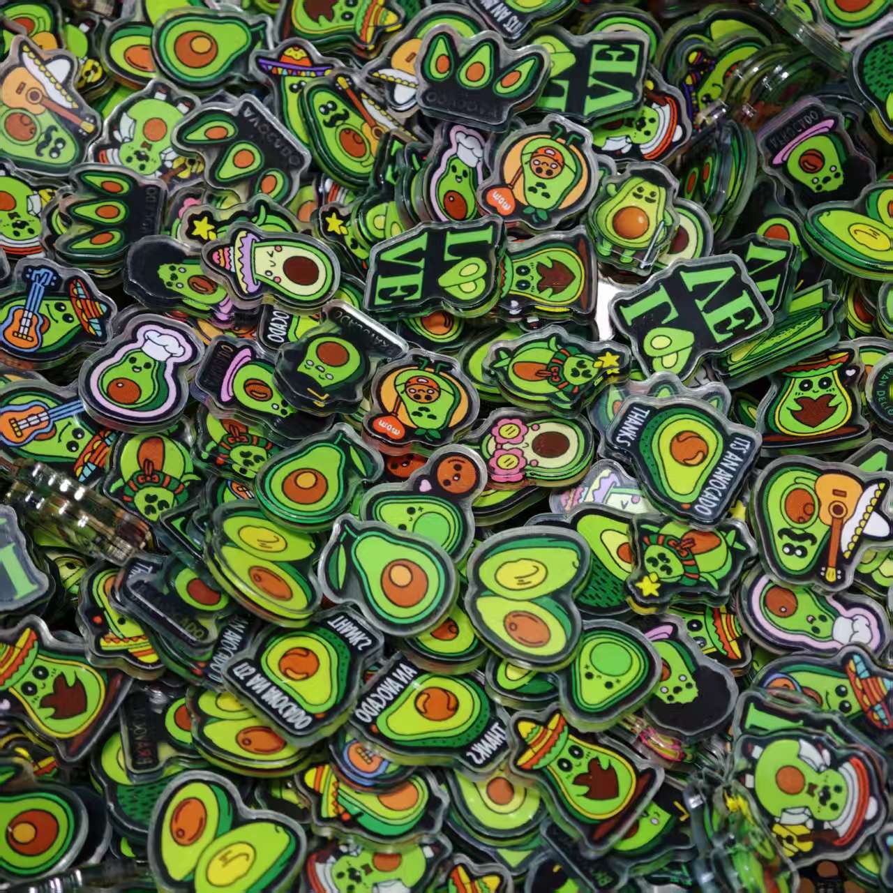50pcs/set Avocado  Acrylic She - Phone Accessories Images ulasan dan harga