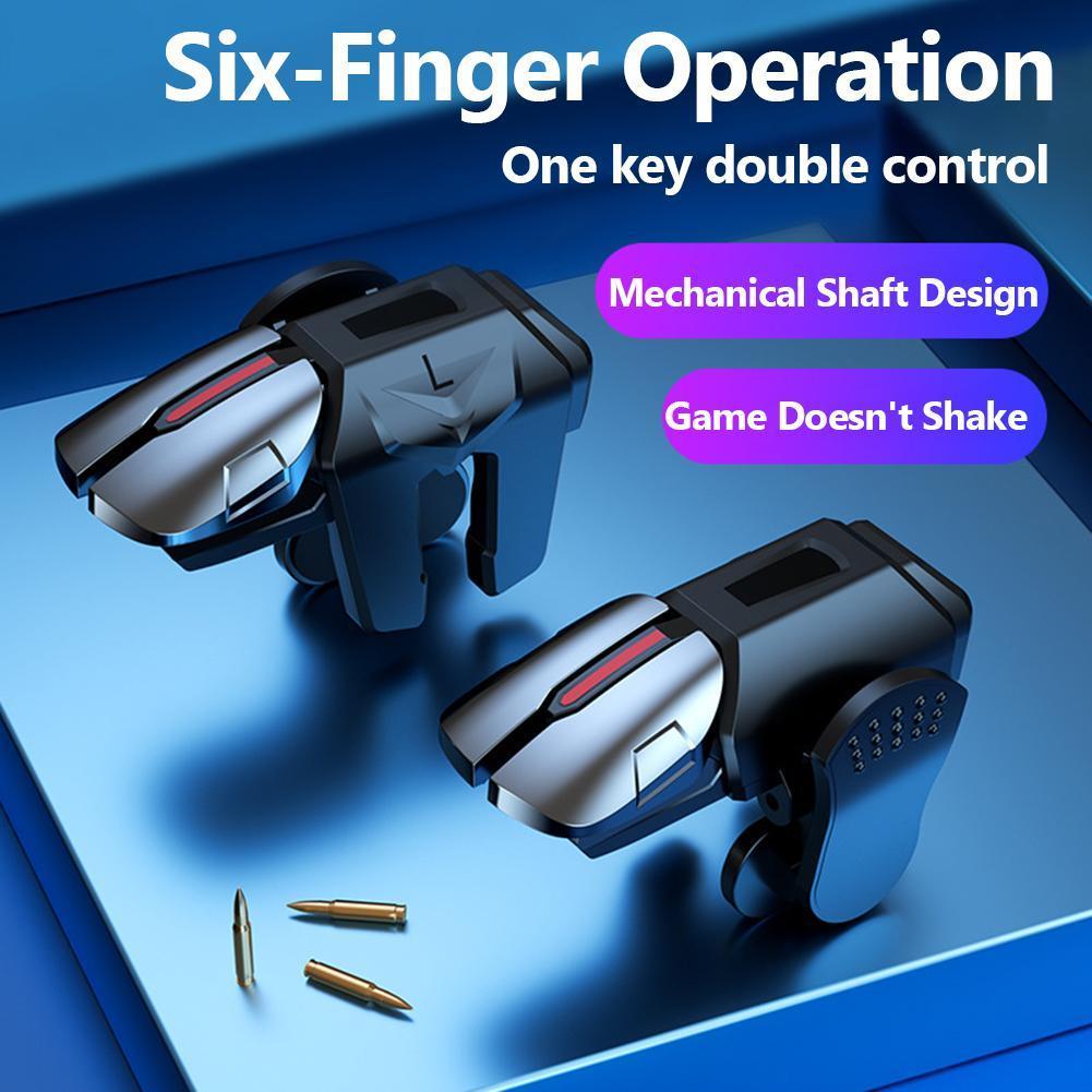 2pcs 6 Finger Gaming Trigger f - Gaming Trigger Phone ulasan dan harga