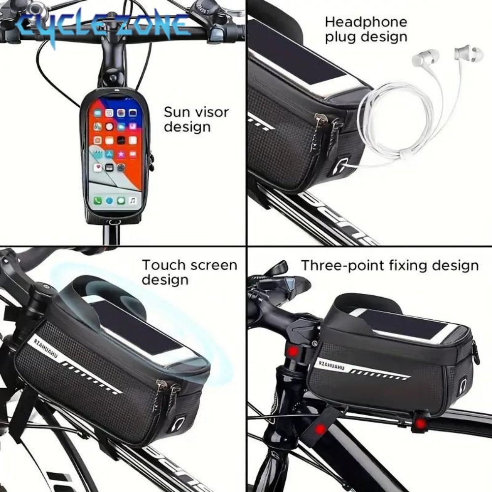 Bicycle Front Beam Bag Front T - Phone Zone Accessories ulasan dan harga