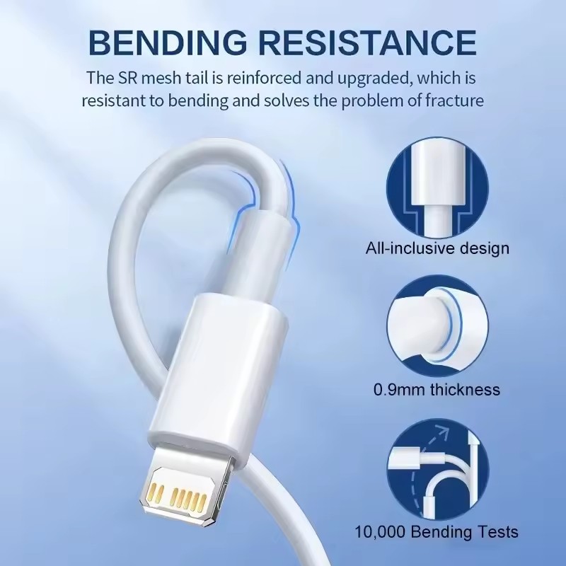 50-100pcs/lot USB Cable For Ip - Phone Accessories Wholesale ulasan dan harga